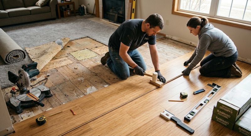 Bamboo Flooring Installation in Issaquah, WA