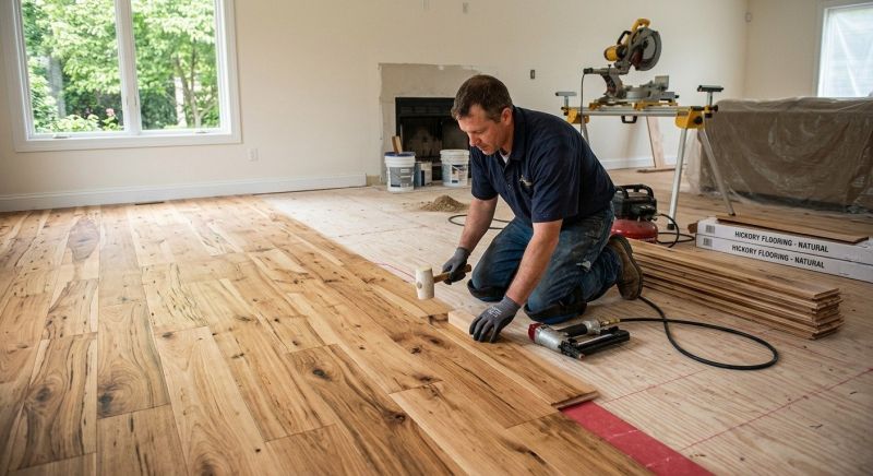 Hickory Floor Installation in Issaquah, WA