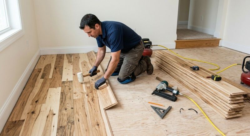 Hickory Floor Installation in Issaquah, WA