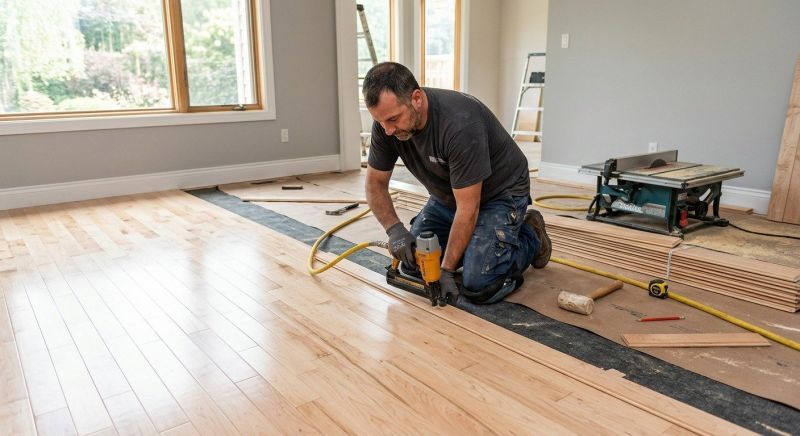Maple Flooring Installation in Edmonds, WA