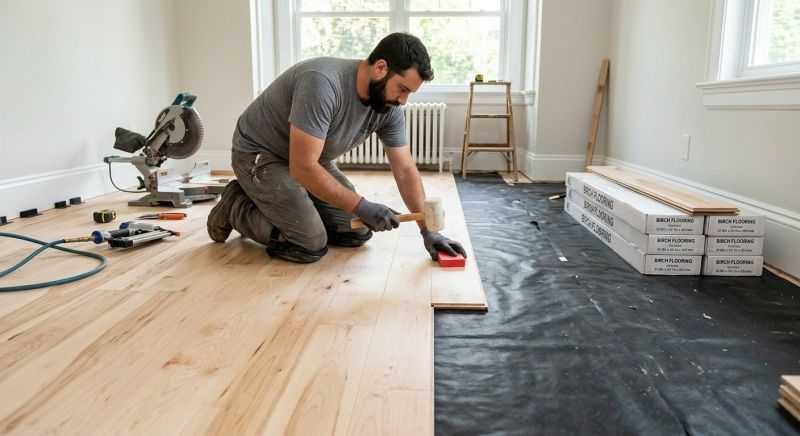 Maple Flooring Installation in Fall City, WA