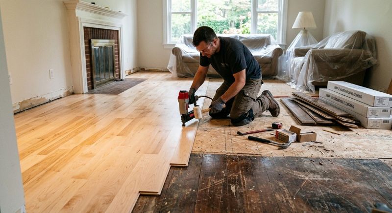 Maple Flooring Installation in Renton, WA