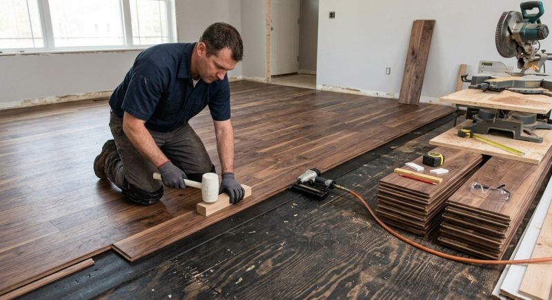 Maple Flooring Installation in Renton, WA