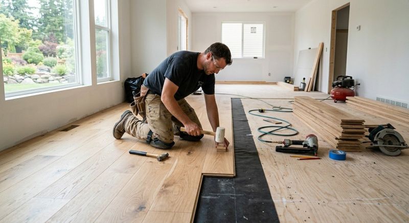 Oak Floor Installation in Bothell, WA