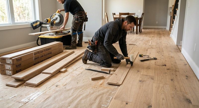 Oak Floor Installation in Federal Way, WA