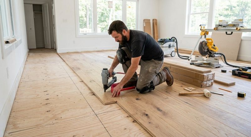Oak Floor Installation in Lynnwood, WA