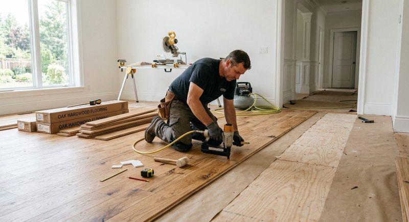 Oak Floor Installation in Monroe, WA