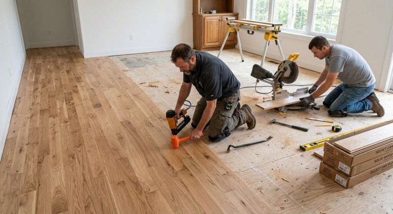 Oak Floor Installation in Renton, WA