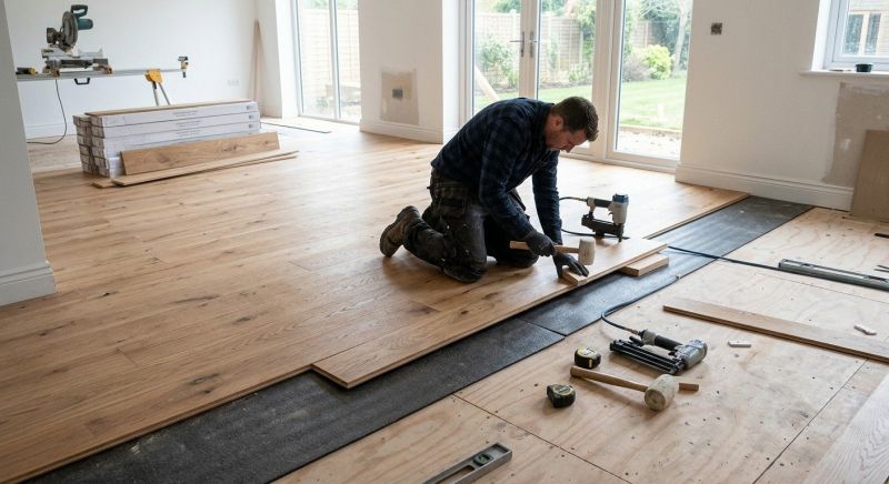 Oak Floor Installation in Woodinville, WA