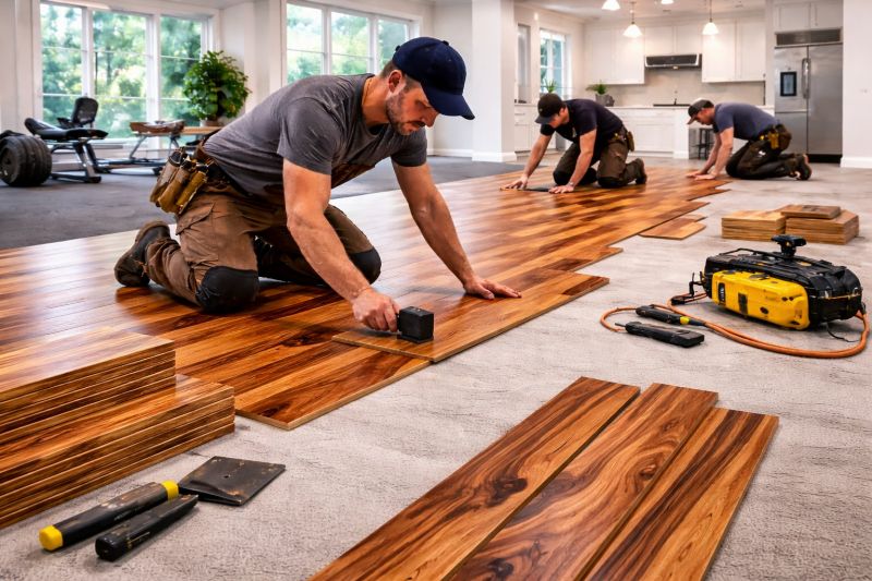 Teak Flooring Installation in Issaquah, WA