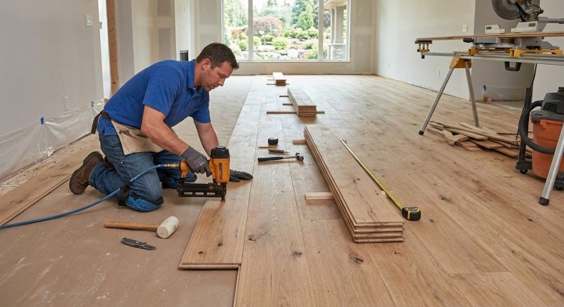 Wide Plank Floor Installation in Issaquah, WA