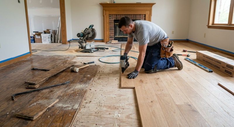 Wood Floor Replacement in Monroe, WA